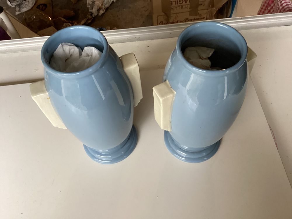 2 vases bleu ciel, 9 Pierrelaye (95)