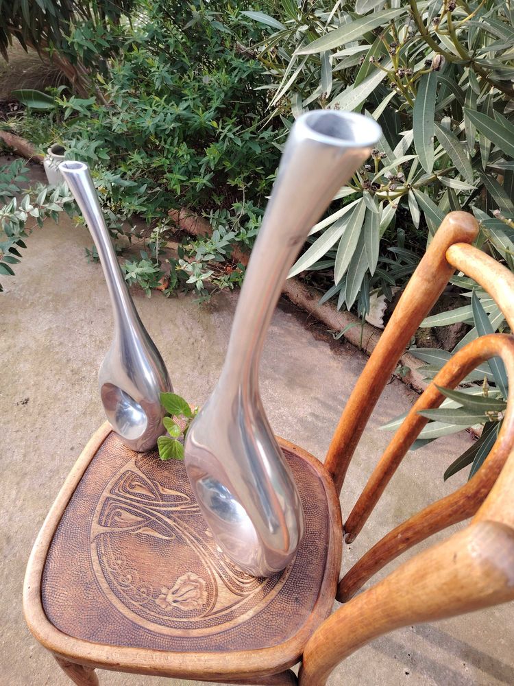 2 vases fonte d aluminium 70 Villeurbanne (69)