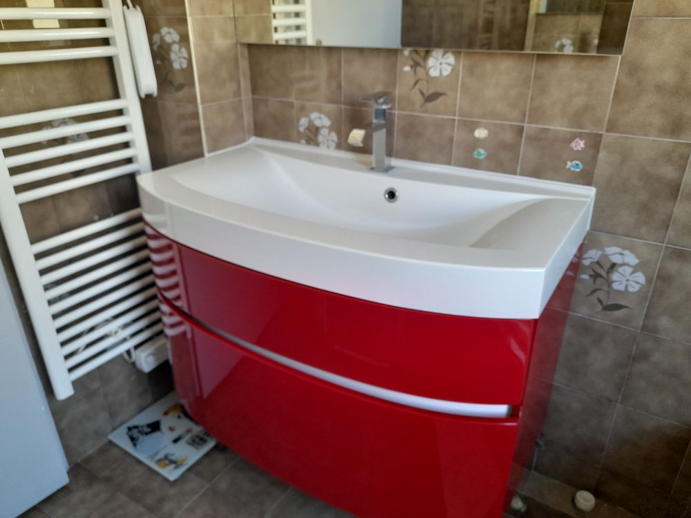 vasque et meuble sous vasque plus miroir 200 Tain-l'Hermitage (26)