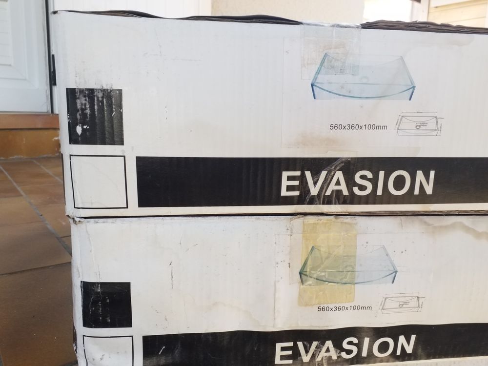 2 vasques lavabo en verre transparent neuf 130 Marguerittes (30)