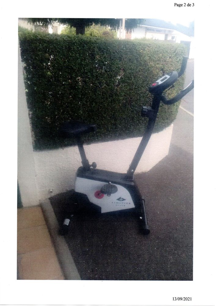 v�lo d'appartement (en bon �tat )(r�glement esp�ces) 50 Puiseux-en-France (95)