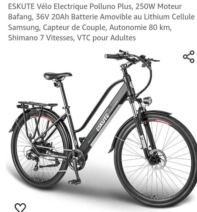 V�lo �lectrique Eskute VTC taille L 499 Saint-Ail (54)