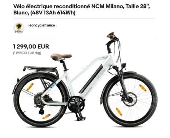 v�lo �lectrique NCM Milano NEUF 740 Clermont-Ferrand (63)