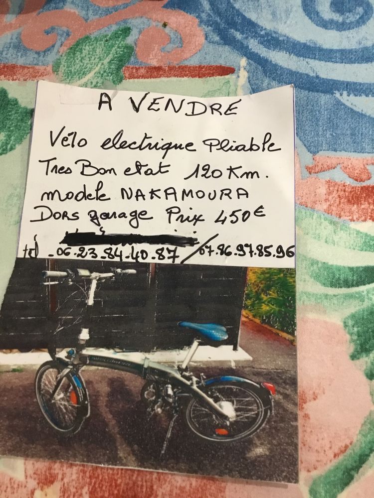 . V�lo �lectrique pliable 540 Ciboure (64)