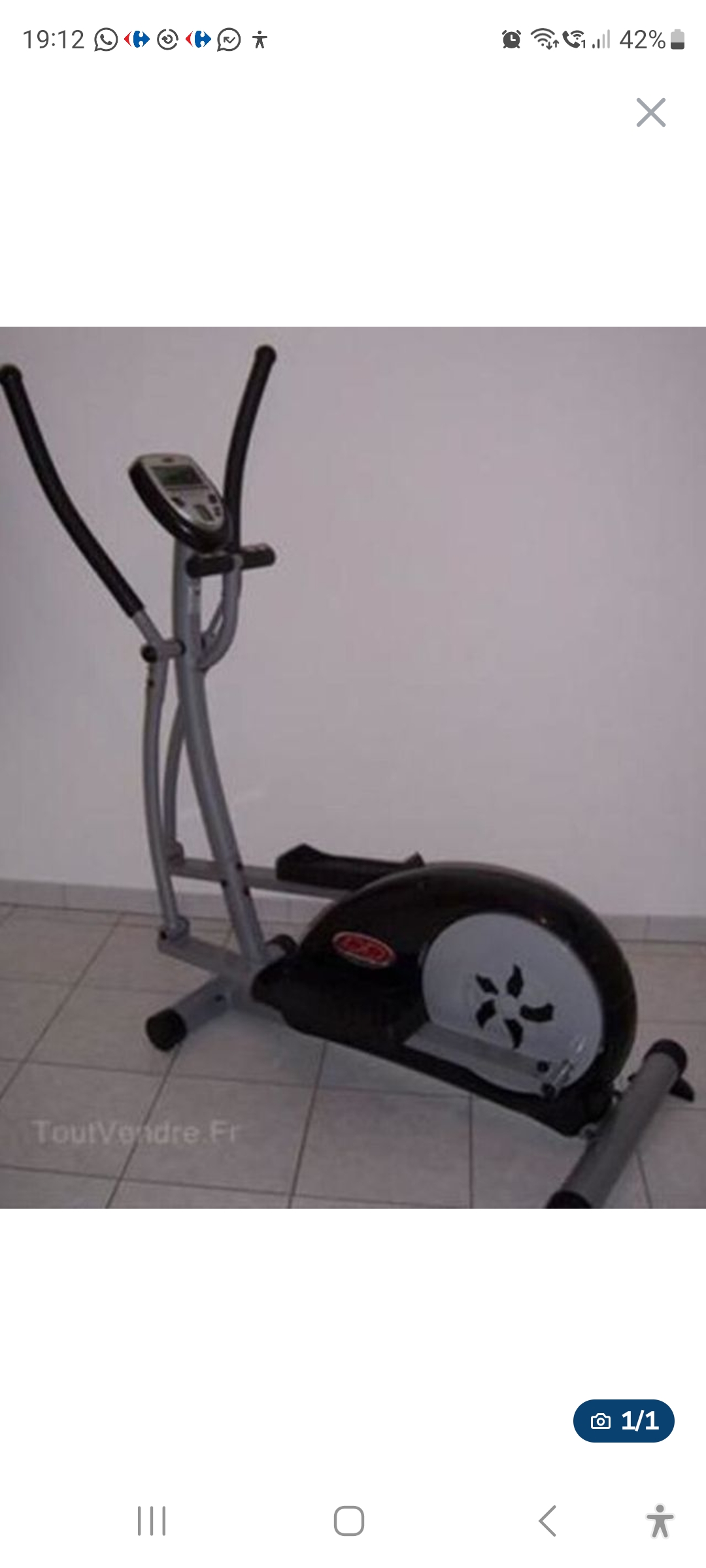 Velo elliptique 50 �lancourt (78)