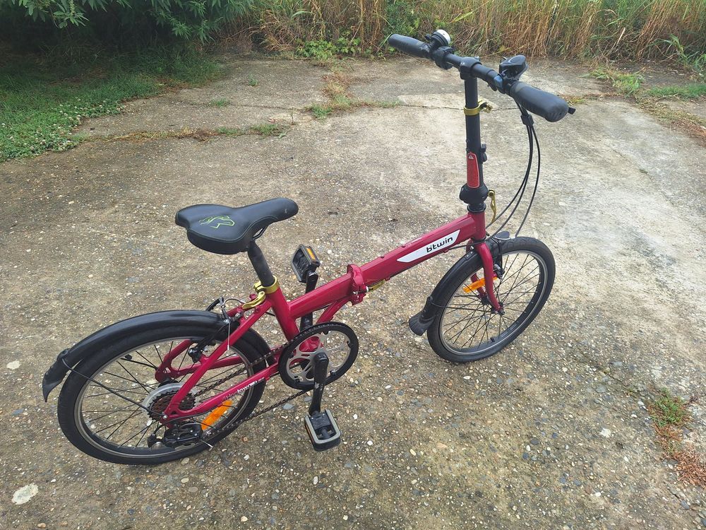 : V�lo pliant Btwin Hoptown 5 Femme Rose - Id�al po 120 Valence (82)