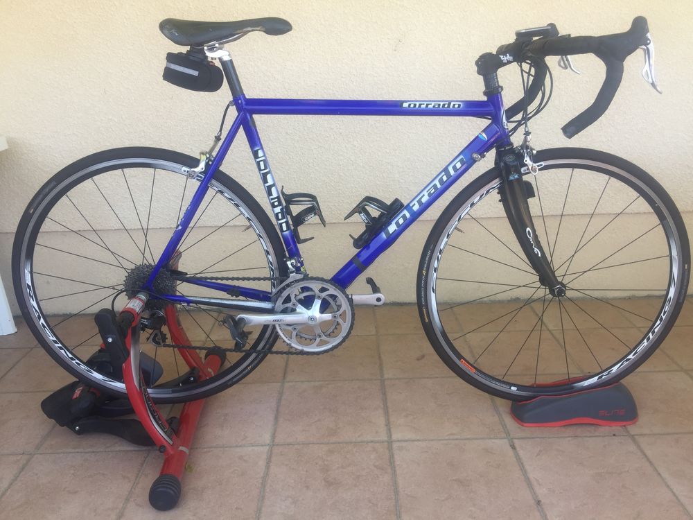 V�lo route Corrado et Home trainer Elite complet 300 Belin-B�liet (33)