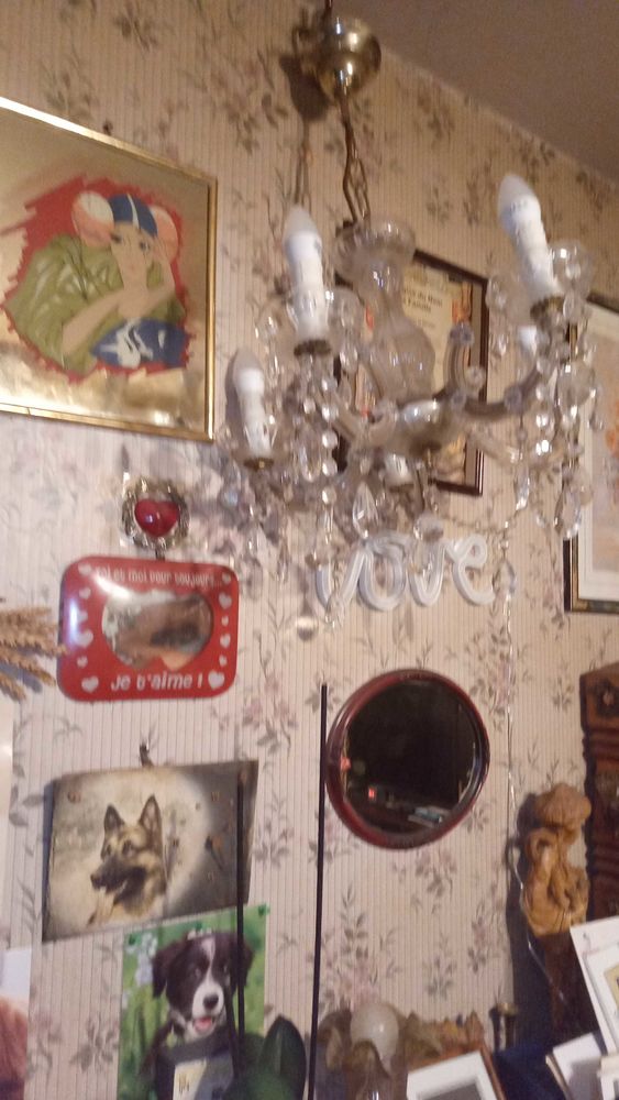 �  vendre lustre rustique cinq lampes 50 Levroux (36)