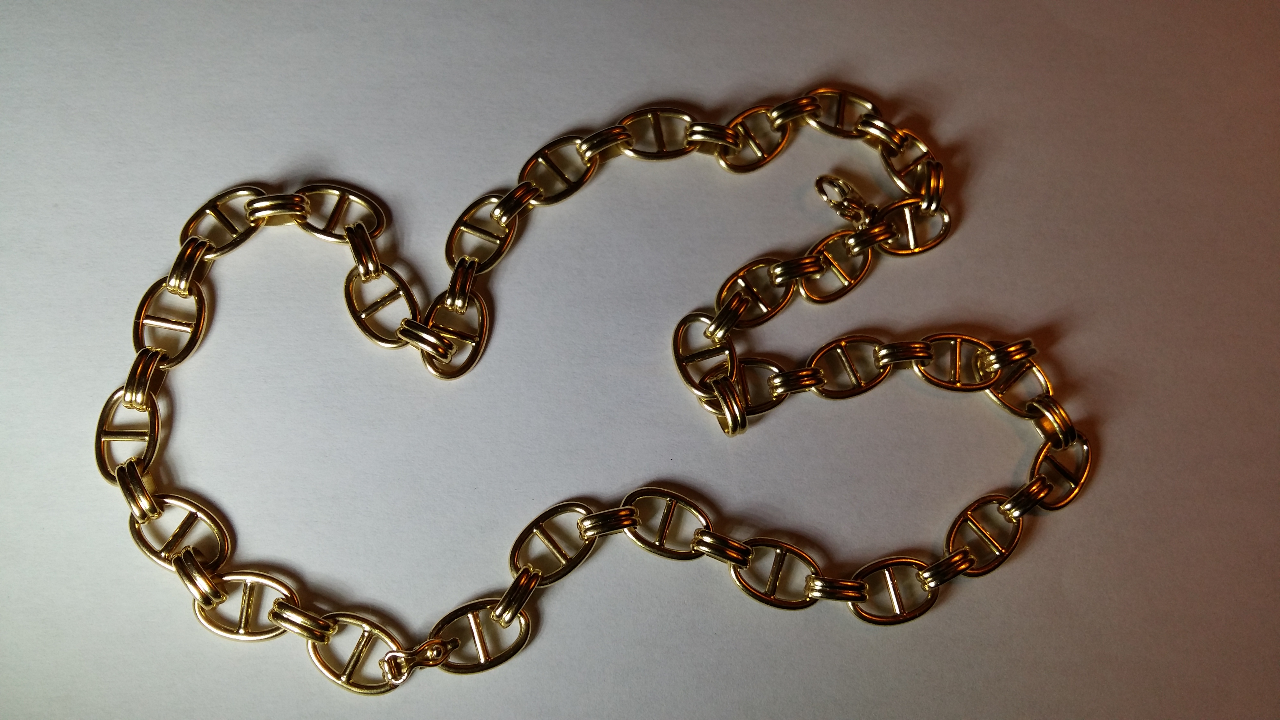 VENDU AUX COURS DE L OR Chaine Maillon Marine OR 18 carats 8715 Saint-Martin-d'Estr�aux (42)