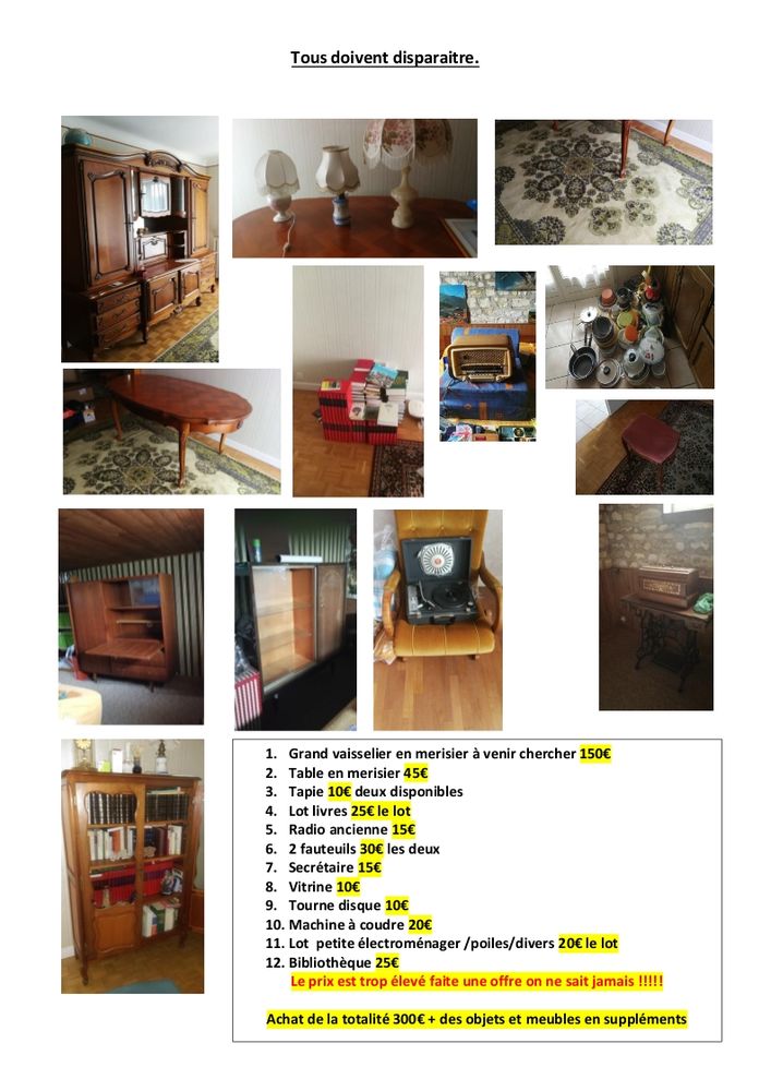 Vente meubles et divers 0 Bourges (18)