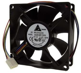 Ventilateur bo�tier noir - Delta Aub0812vh -80 mm -� 4-pin 4 Milhaud (30)