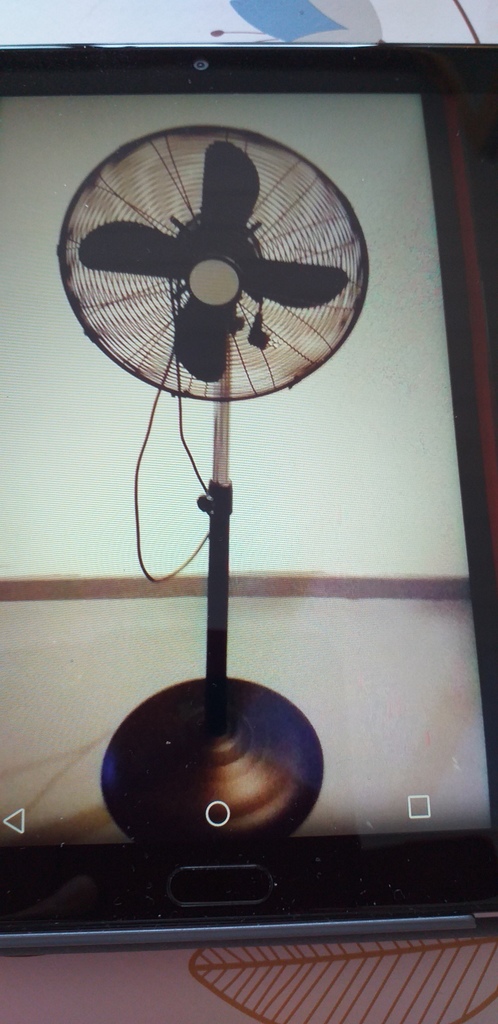 Ventilateur sur pied noir r�glable 35 H�rin (59)