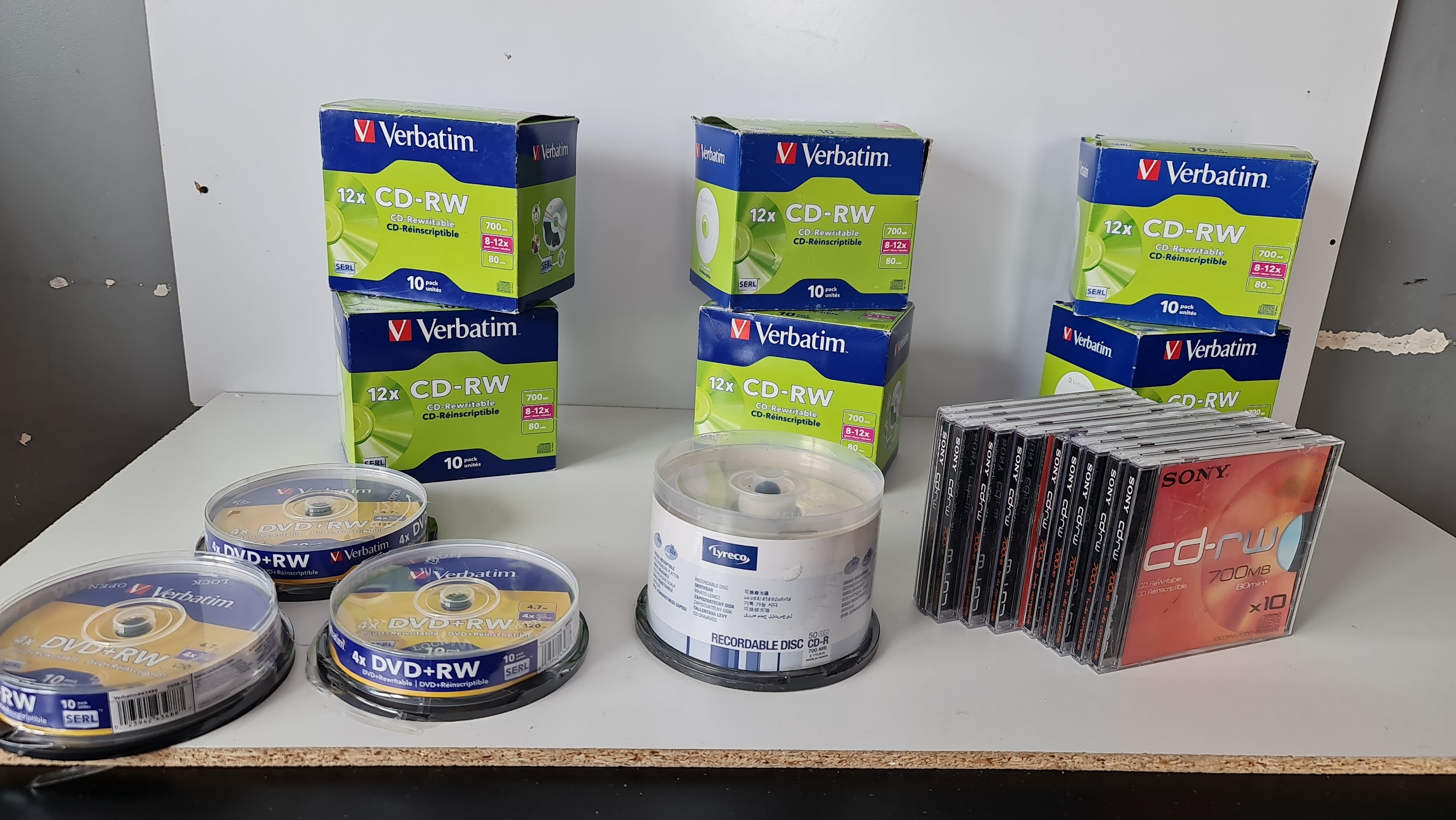 CD-RW Verbatim 120 pi�ces + 30 Pi�ce DVD Vierges 120 Nanterre (92)