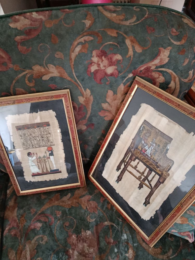 2 V�ritables Papyrus encadr�s 355 Ch�tillon-sur-Thouet (79)