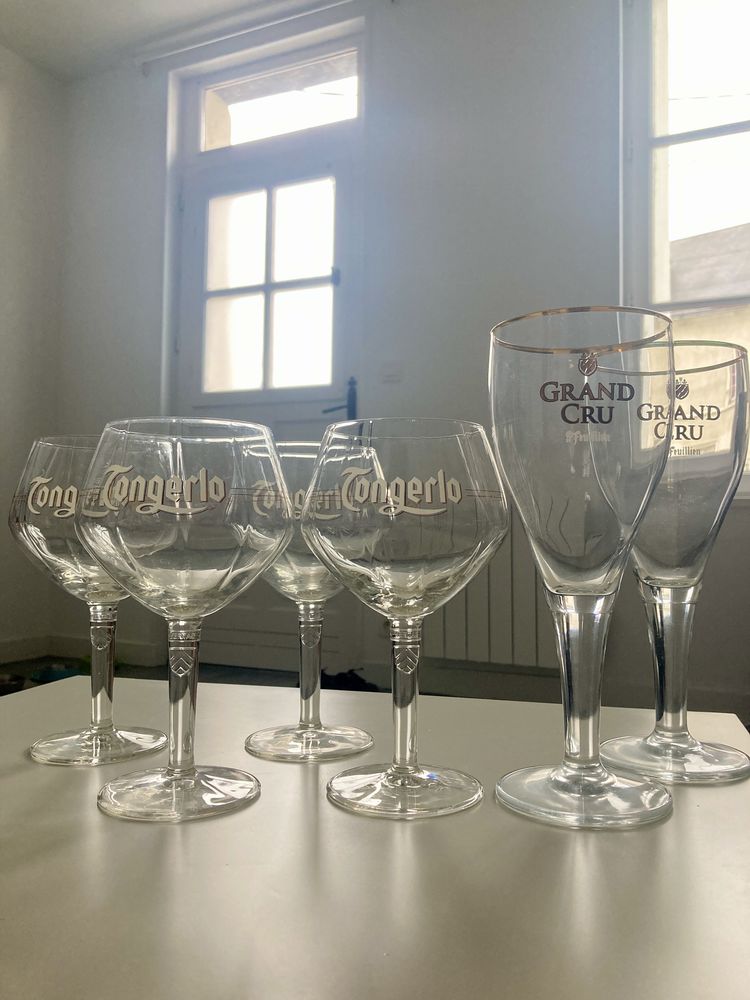 Verre � bi�re Tongerlo et St Feuillien Grand Cru 6 Montrichard (41)