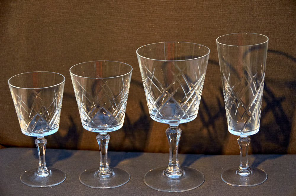 Lot Verre en Crystal 60 La Crau (83)