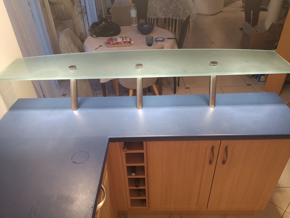 Bar en verre d�poli transparent 120 Houilles (78)