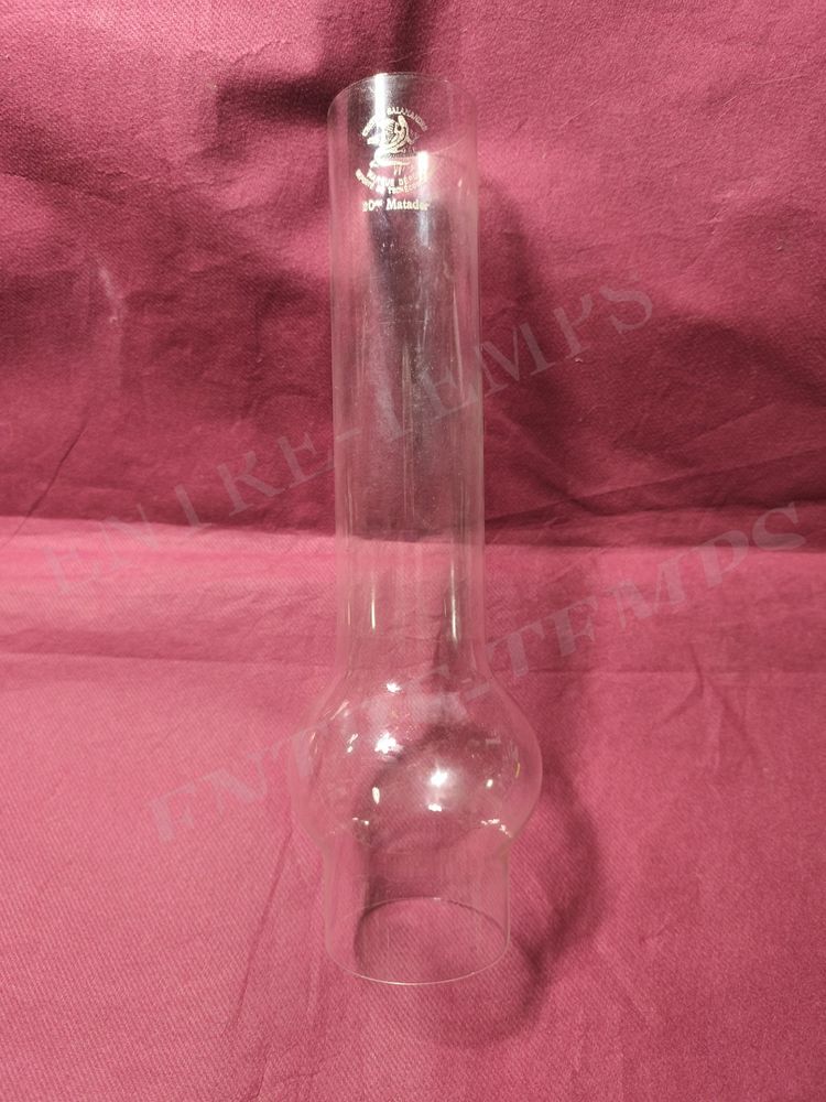 VERRE MATADOR ANCIEN POUR LAMPE A P�TROLE CRISTAL RECUIT 20  35 Sergines (89)