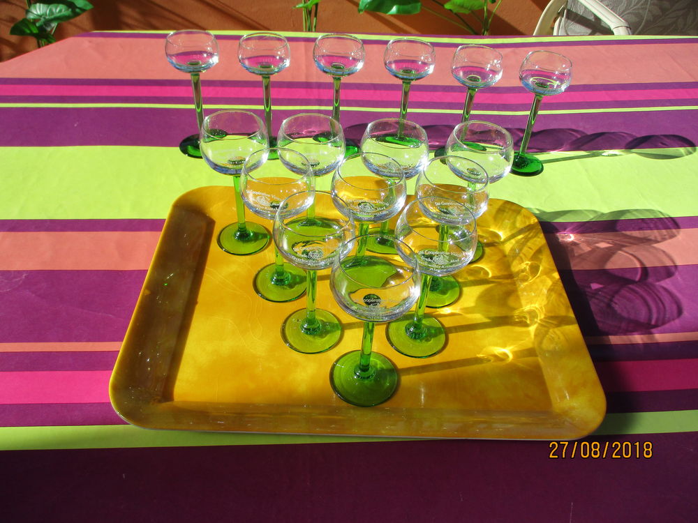 Lot de 10 + 6 verres Alsace (Orschwiller) 25 Le Vernois (39)
