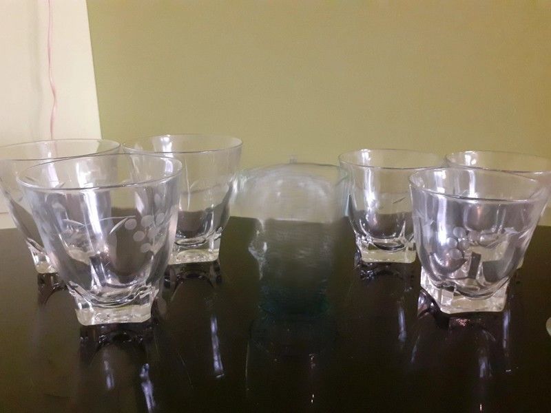 Lot verres anciens 12 Ch�nehutte-Tr�ves-Cunault (49)