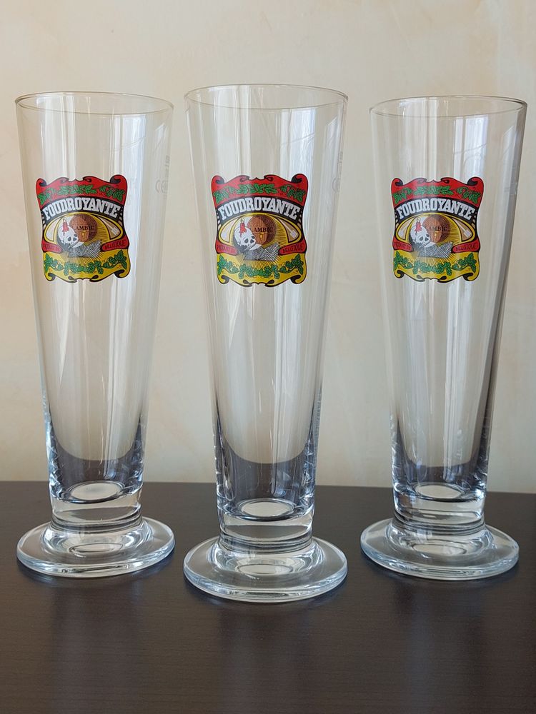 Lot 3 verres � bi�re Foudroyante_Neuf_ 7 Annecy (74)