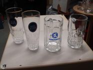 4 verres � bi�re (3 mod�les) collectionneur ou autre-vintage 0 M�rignies (59)