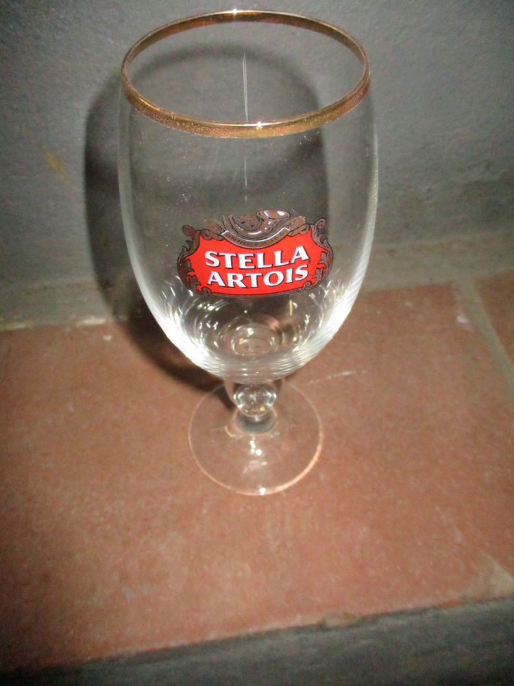 6 verres � bi�re STELLA 33 cl estampill�s pas un �clat 0 M�rignies (59)