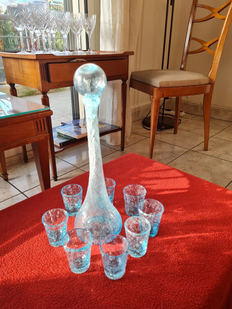 lot de 10 verres de Biot + carafe 190 Mont�limar (26)