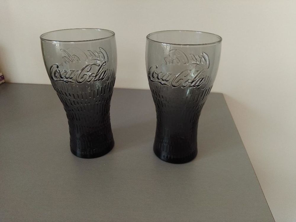 Lot de 2 verres coca cola de chez mac donald's 3 Aurillac (15)