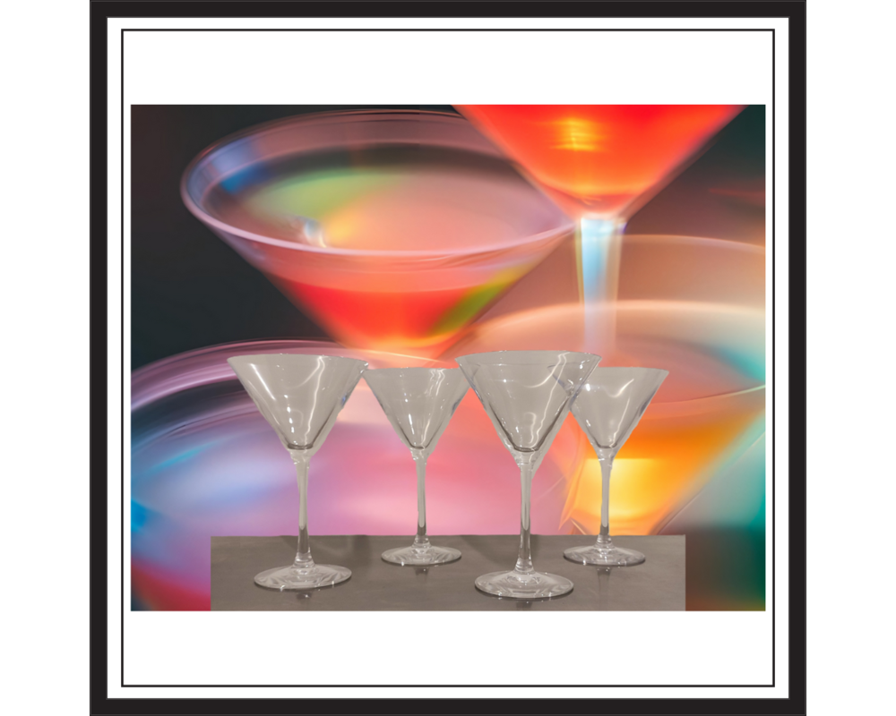 Verres � cocktail (x4) 8 Pessac (33)