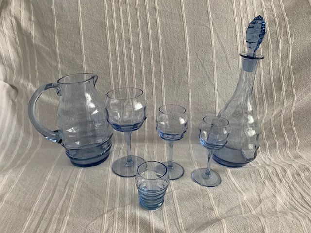 Verres en cristal bleu 100 Perpignan (66)
