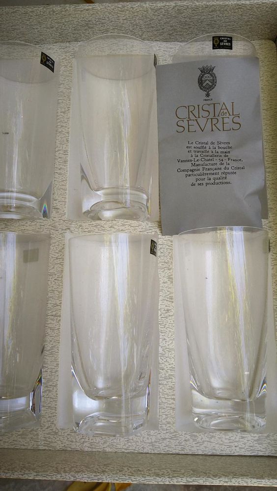 Verres en cristal de s�vres 40 Vauvert (30)