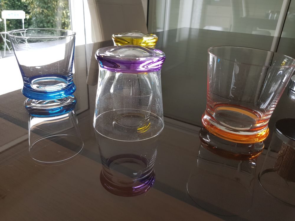 6 VERRES  DESIGN / TOURNENT sur eux m�me 19 Bonneville (74)