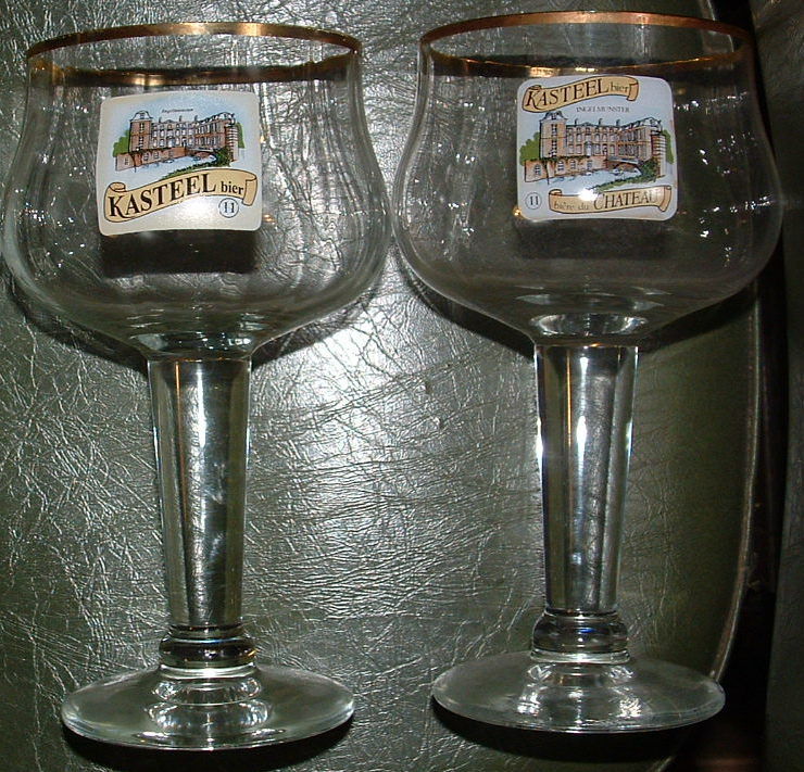 verres KASTEEL bi�re du Chateau 3 Montcy-Notre-Dame (08)