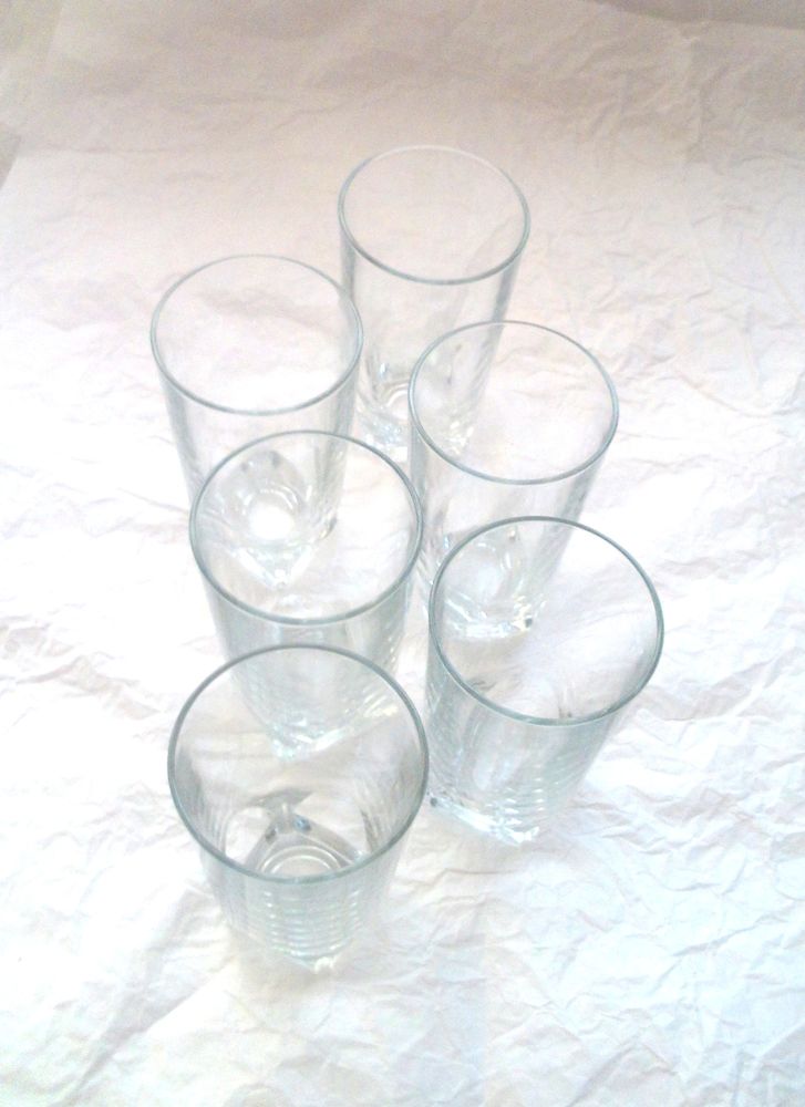 6 verres longs base carr�e 9 Villeurbanne (69)
