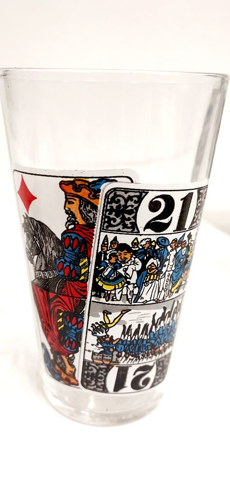 Verres motif cartes Tarot 20cl 2 Montigny-aux-Amognes (58)