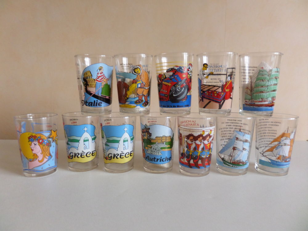 Lot verres � moutarde publicitaires 10 Nogent-sur-Oise (60)