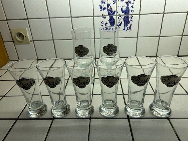 6  VERRES pastis  +  2 CHOPES  bi�re    ETAIN   18 Cerny (91)