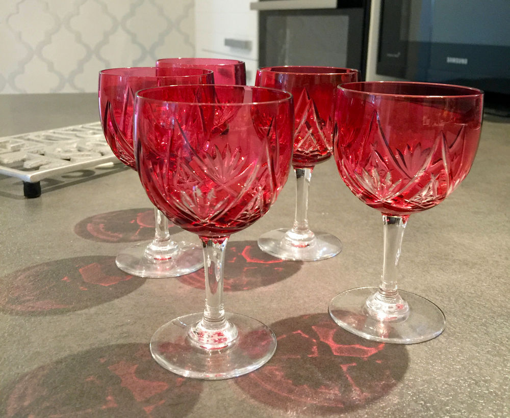 5 Verres � Porto en Cristal de Boheme rose
40 Amboise (37)