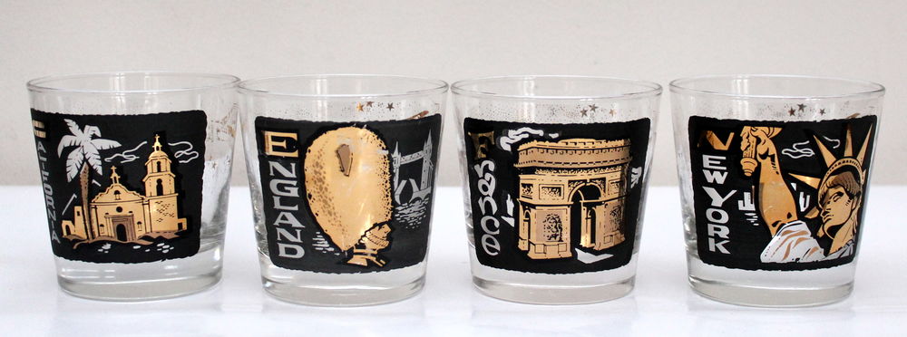 Verres publicitaires TWA vintage 60
hauteur 8 cm 20 Issy-les-Moulineaux (92)