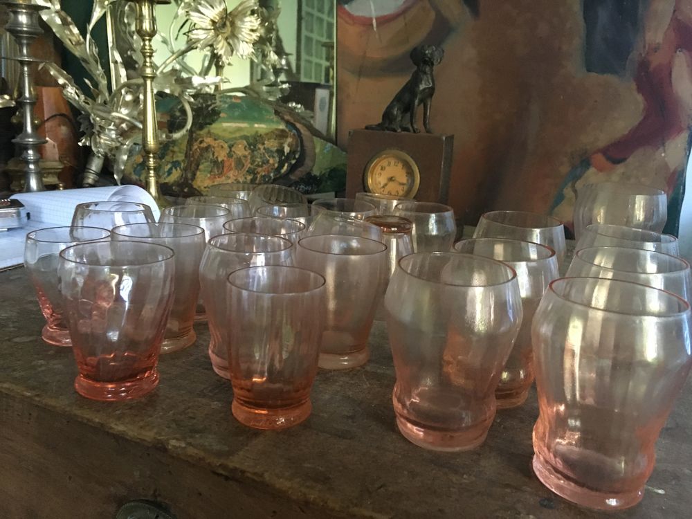 Verres rose � liqueur 1940 20 Lisieux (14)
