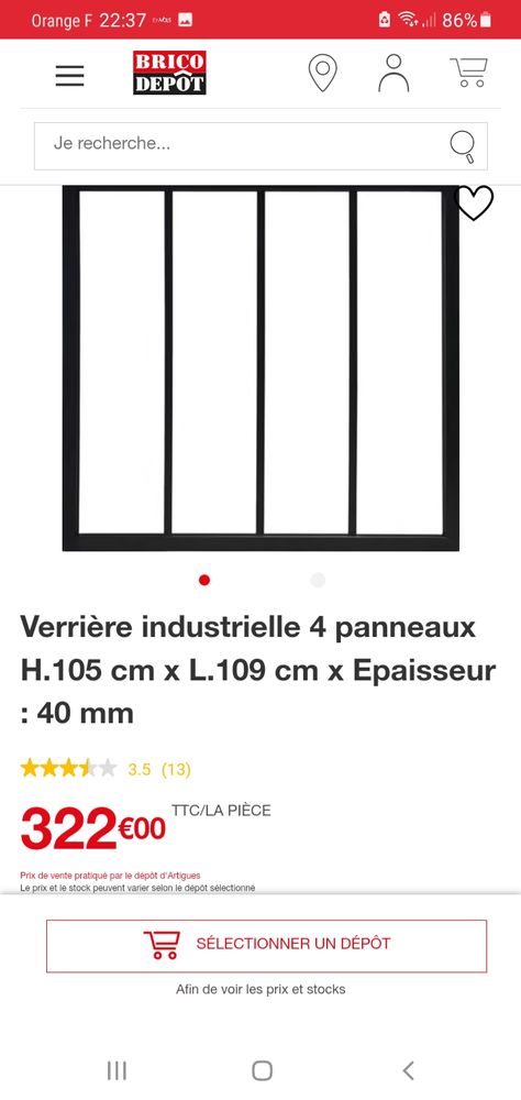 VERRI�RES TRANSLUCIDES EMBALL�ES NEUVES ACHET�ES CHEZ BRICO 205 Gradignan (33)