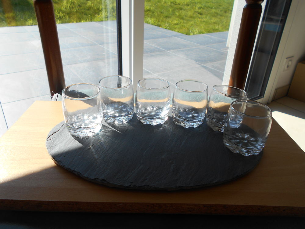 Six verrines amuse-bouche sur plateau ardoise neuves 15 Retiers (35)