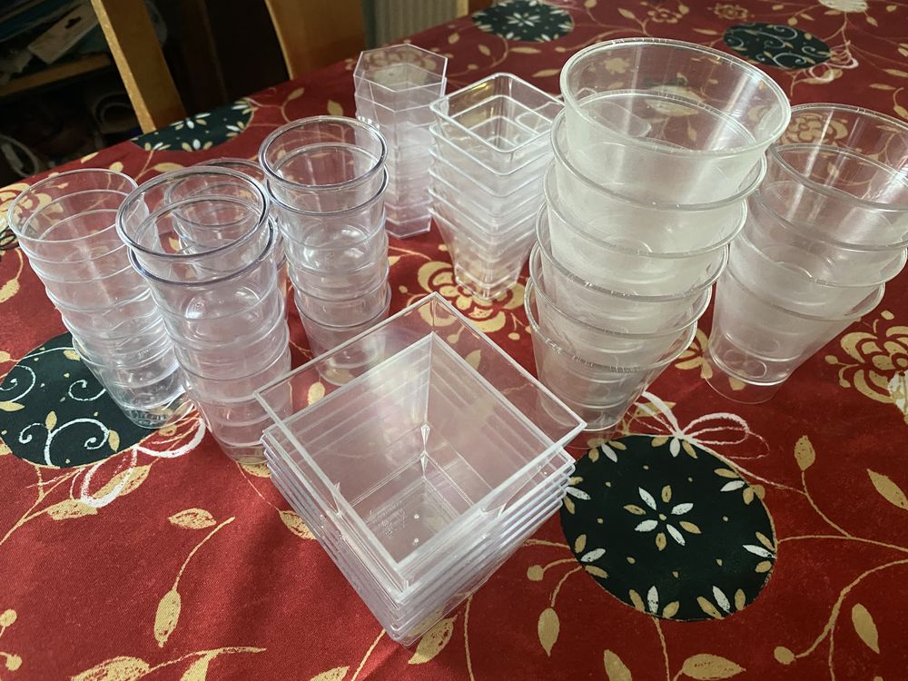 Verrines plastique transparent servies une fois 5 La Mulati�re (69)