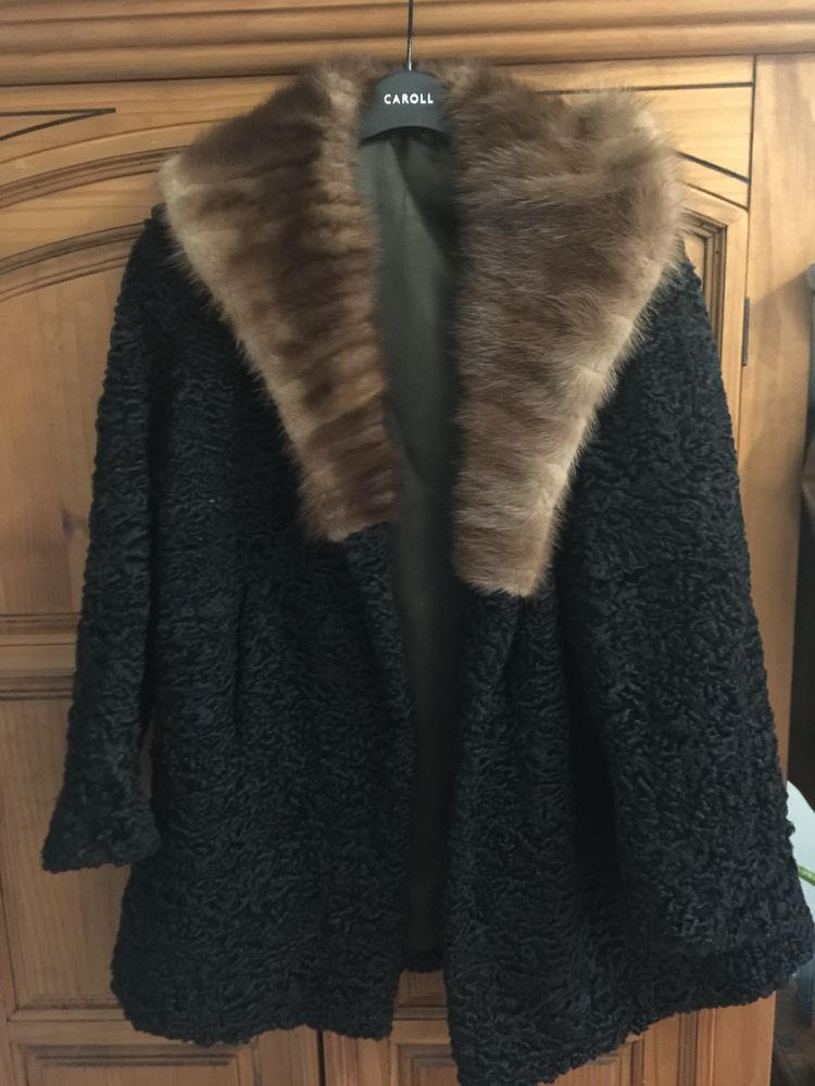 veste en astrakan. Col fourrure. 200 Troyes (10)