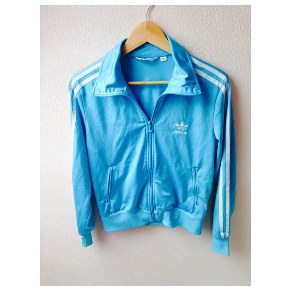 veste adidas bleu ciel