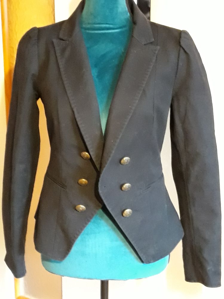 Veste cintr�e noir - H&M - Taille 38 15 Livry-Gargan (93)