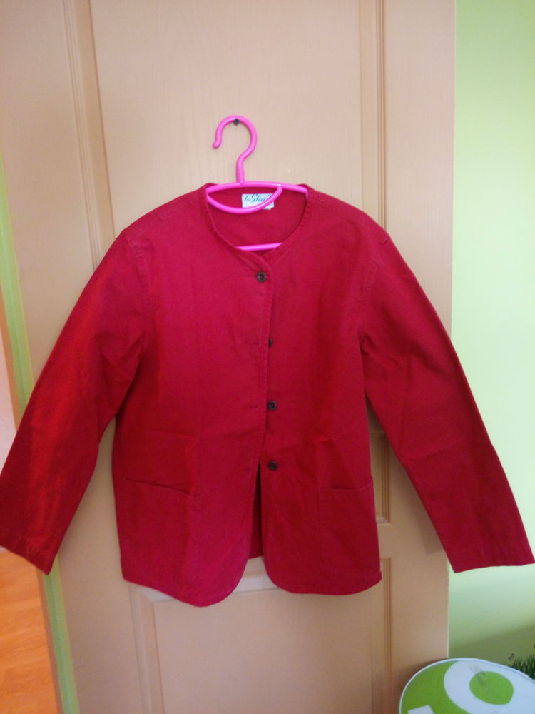 Veste coton rouge 5 Lanneray (28)