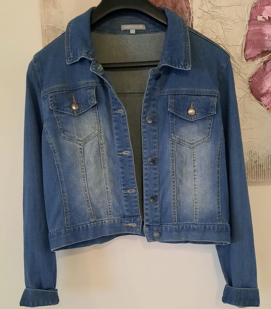 veste courte bol�ro en jean denim 3 Suisses T 40 quasi neuf 20 Domart-en-Ponthieu (80)