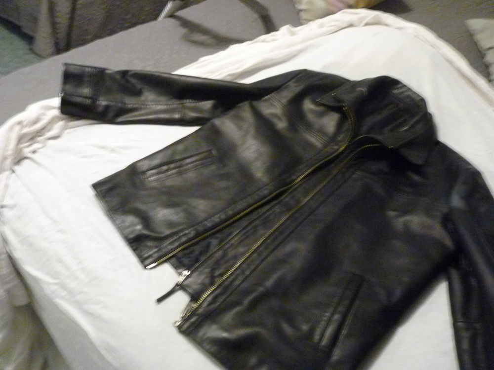  veste cuir agneau homme 40 Portbail (50)